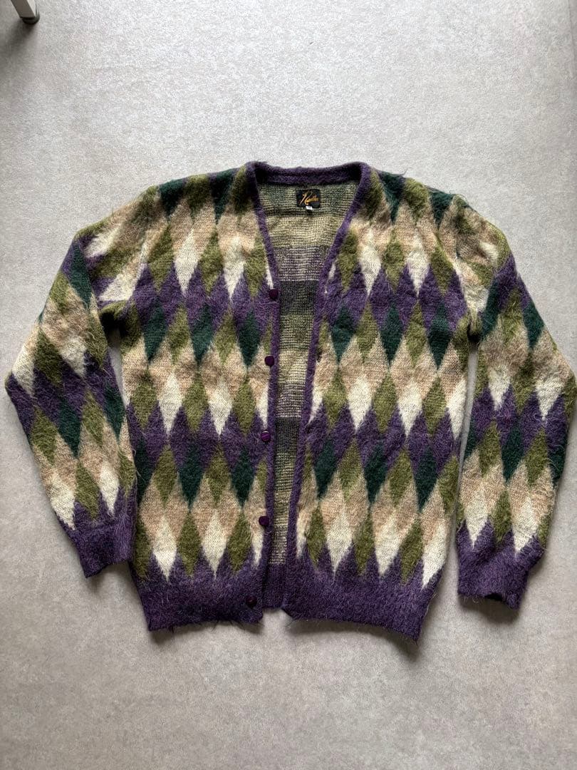 最終価格Needles【ニードルズ】カーディガン ダイヤモンド柄M