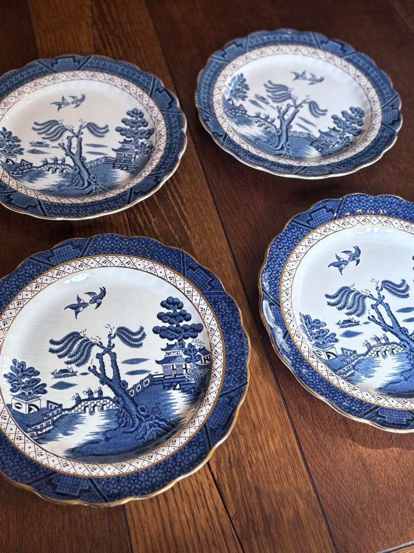 ブース社のリアルオールドウィロー ディナープレート4枚