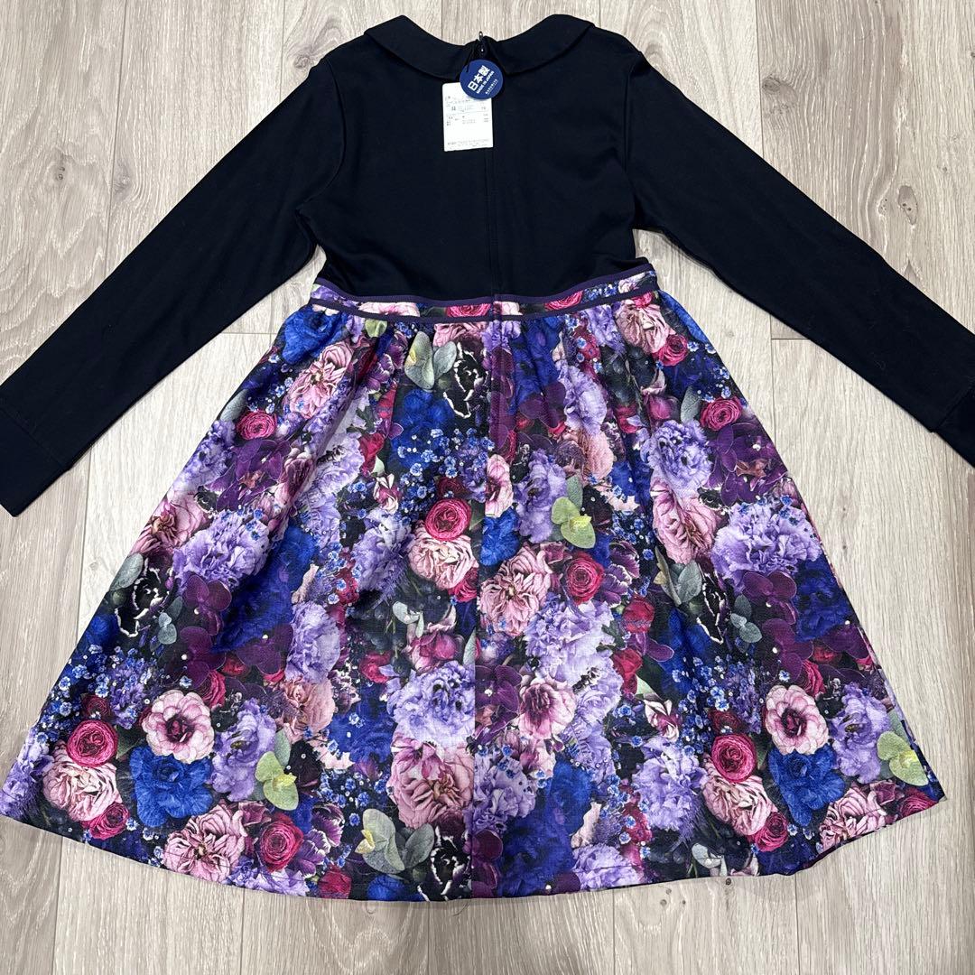 ANNA SUI mini BloomingGarden総柄ドッキングワンピース