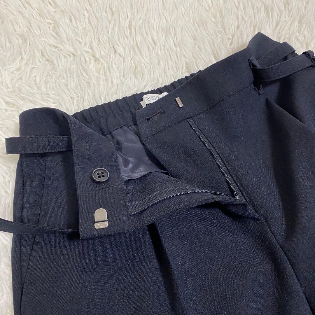 美品♡ プラステ セットアップ ノーカラージャケット パンツスーツ　ネイビー