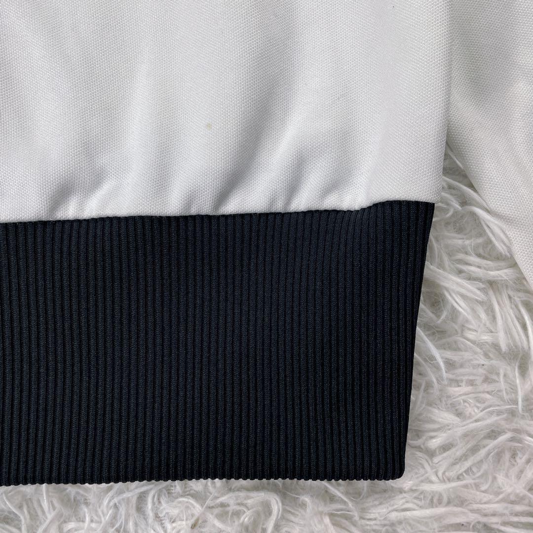 アディダス トラックジャケット 襟高 刺繍ロゴ 3本ライン　トレフォイル