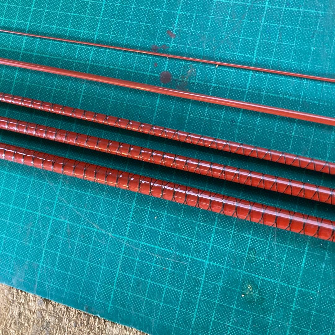 K*B様 漆塗り調 SHIMANO 朱紋峰 十六 ヘラ竿 ヘラブナ 朱色