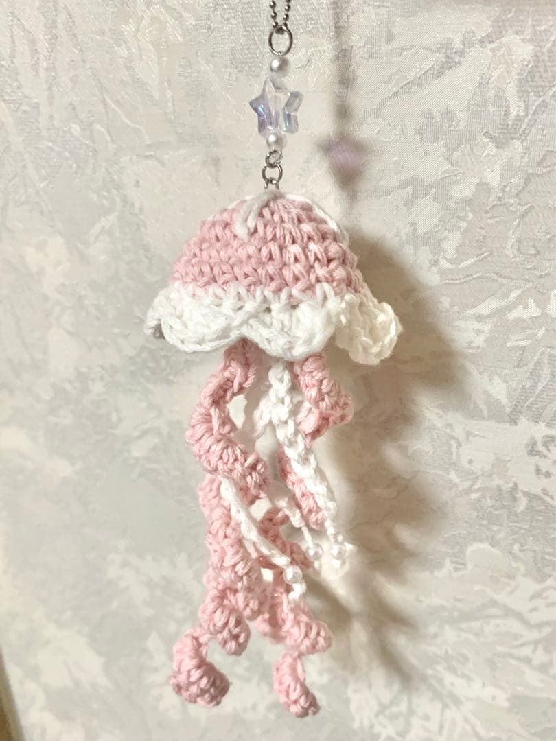 クラゲ あみぐるみ チャーム キーホルダー【オーダー】