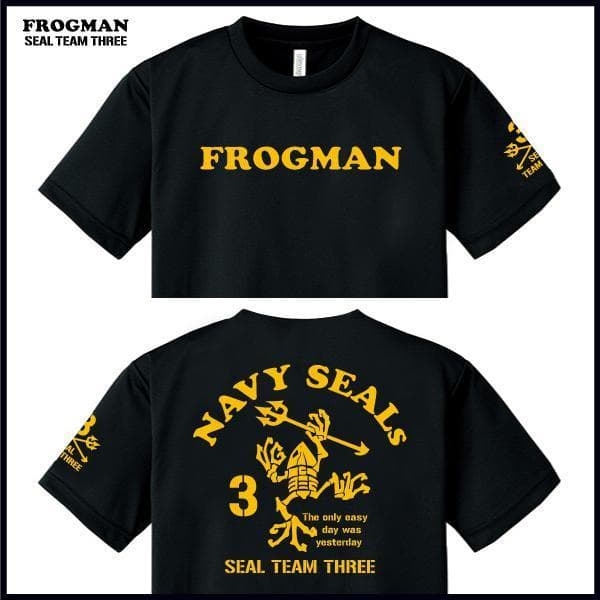 ネイビーシールズ ドライ4枚セット Tシャツ＆ロンT【サイズLL】黒・紺