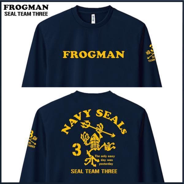 ネイビーシールズ ドライ4枚セット Tシャツ＆ロンT【サイズLL】黒・紺