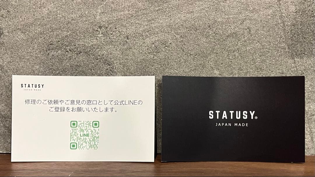 STATUSY il modo ZIP イルモードジップ 長財布 ネイビー 紺