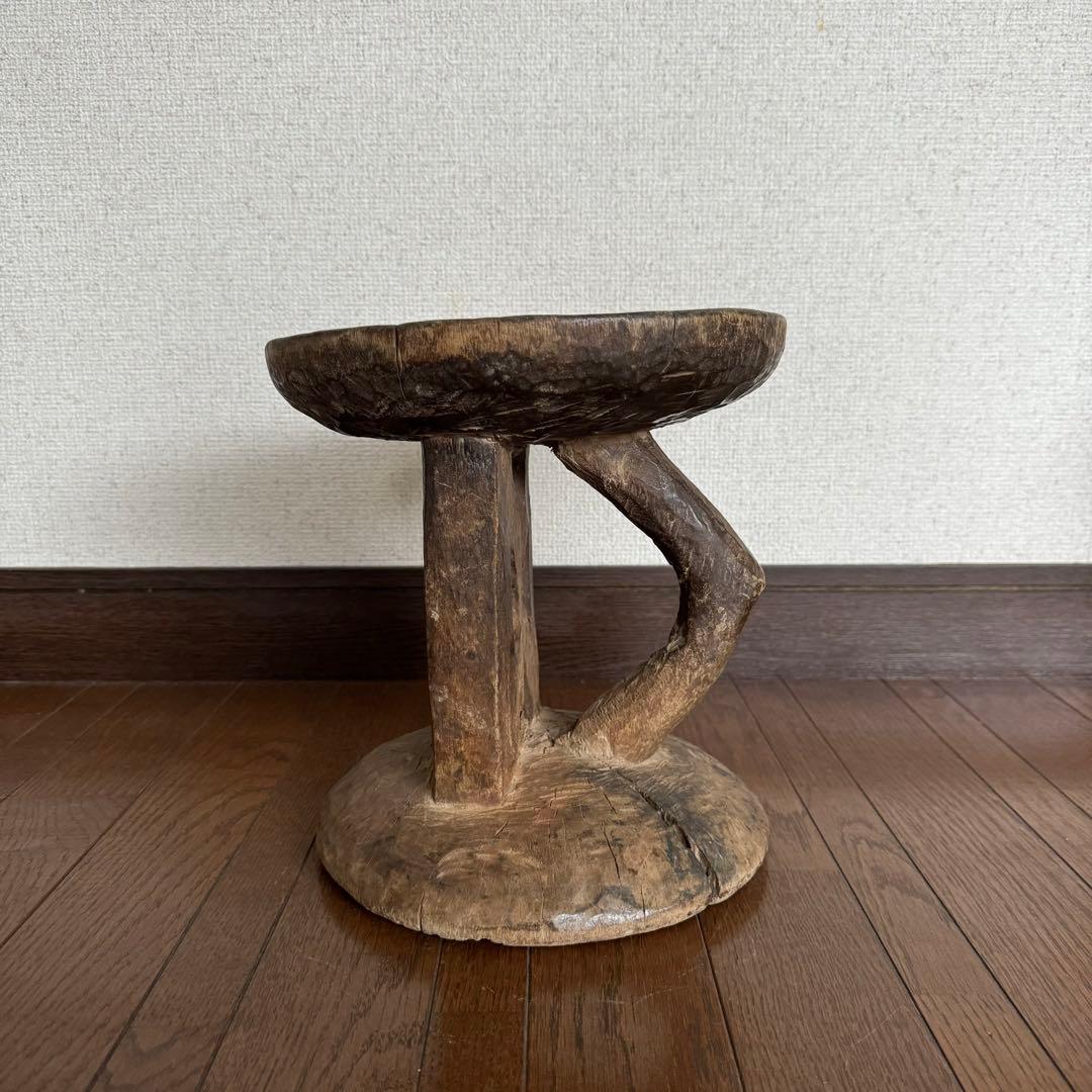 ジンバブエ トンガ族 スツール a アフリカ 民藝 民芸 古道具 ビンテージ