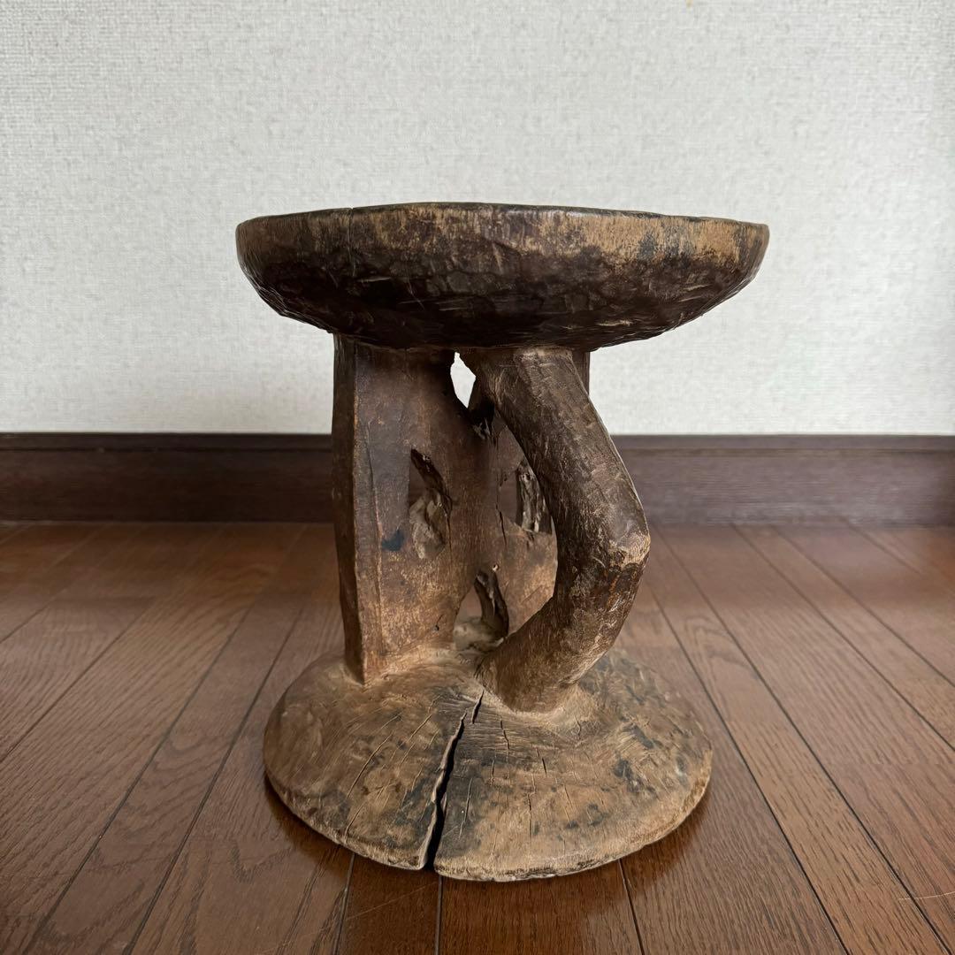 ジンバブエ トンガ族 スツール a アフリカ 民藝 民芸 古道具 ビンテージ