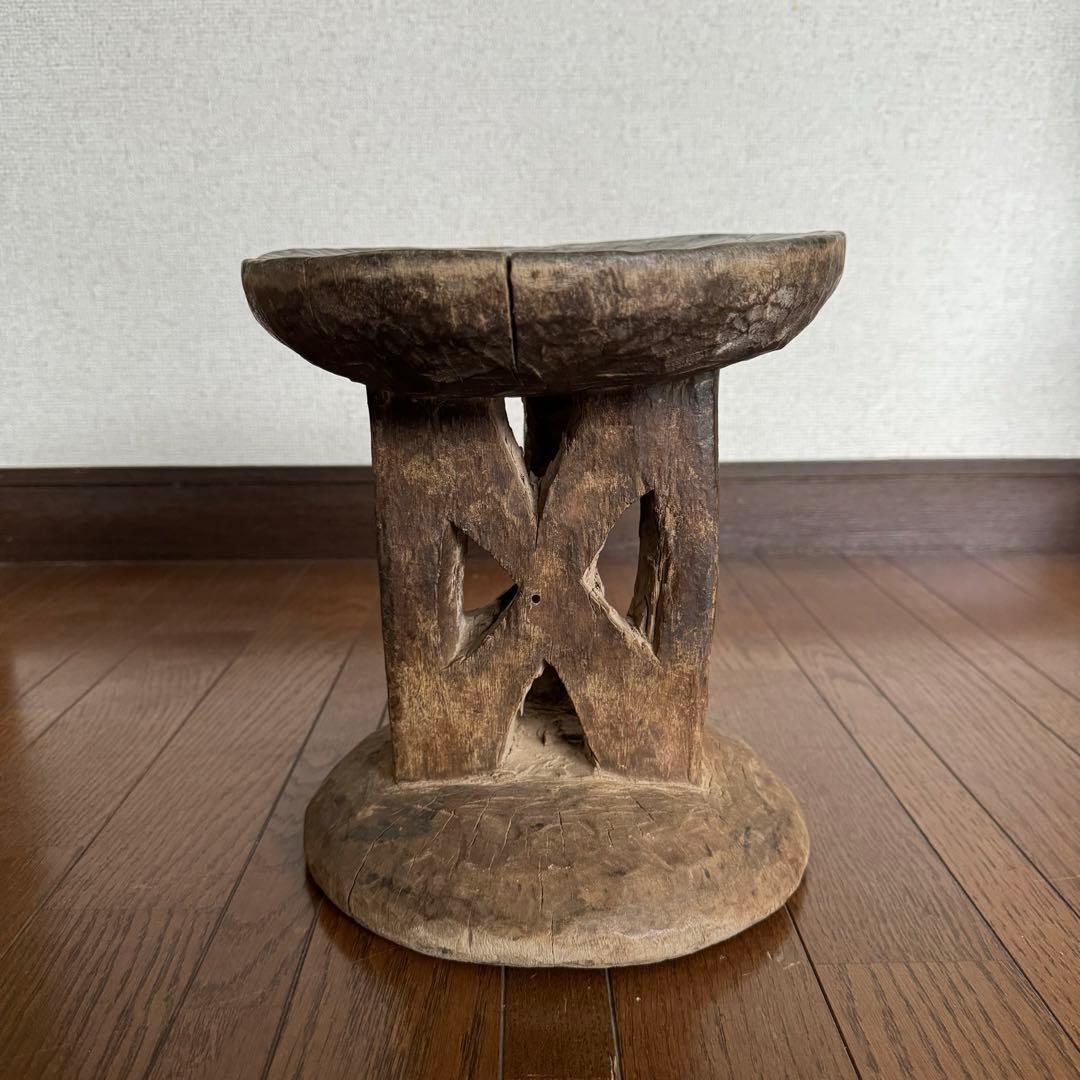 ジンバブエ トンガ族 スツール a アフリカ 民藝 民芸 古道具 ビンテージ