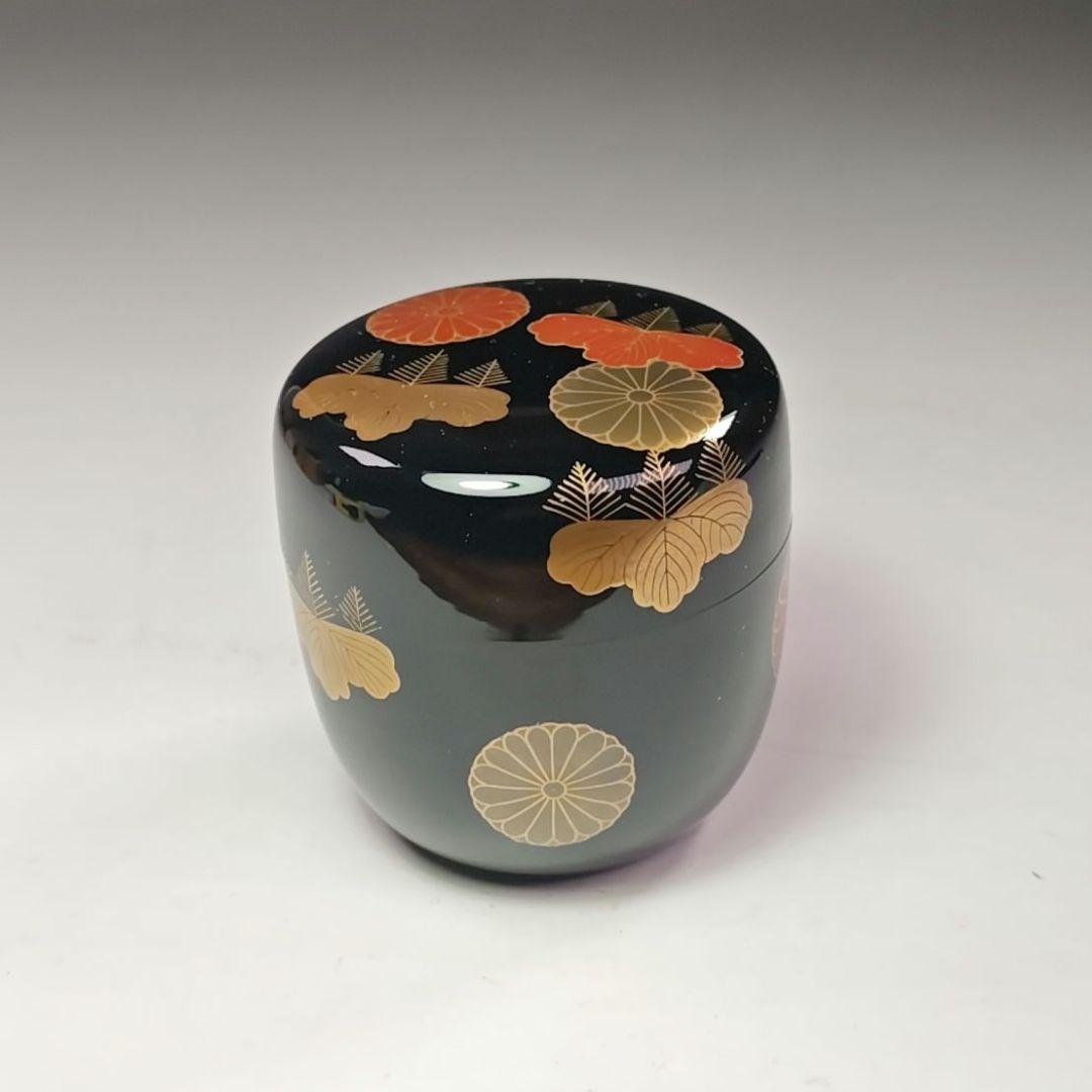 イ719 棗『中村宗伊作』『高台寺蒔絵　大棗　共箱』漆塗　茶道具