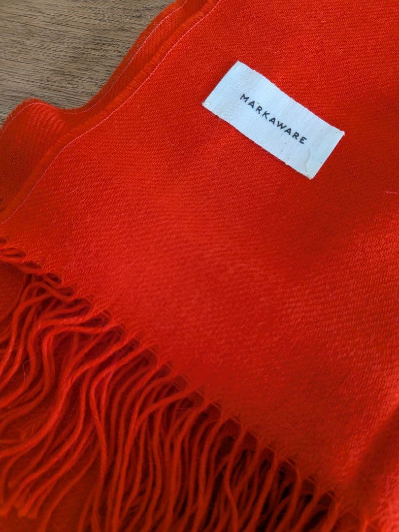 MARKAWARE トマトレッド ストール キャッシュアンドバルバ