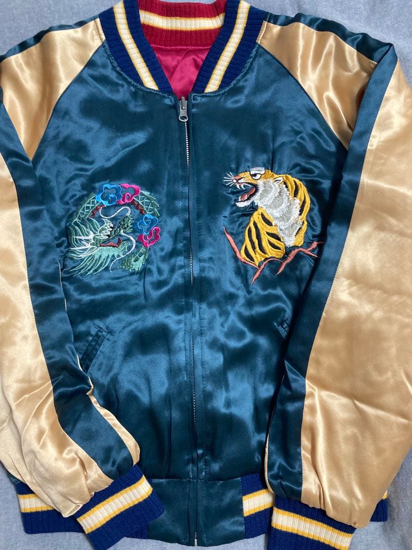 z*0様 90s paradise foundリバーシブルスカジャン silkシ