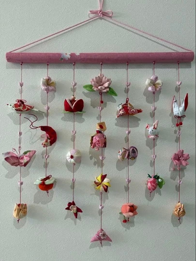 可愛いつるし雛No.169 壁掛けタイプ・ひな祭り・桃の節句・さげもんつるし飾り