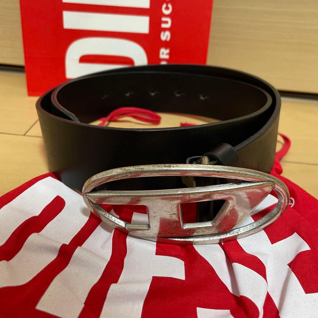 DIESEL ブラック ベルト 80/32 used加工