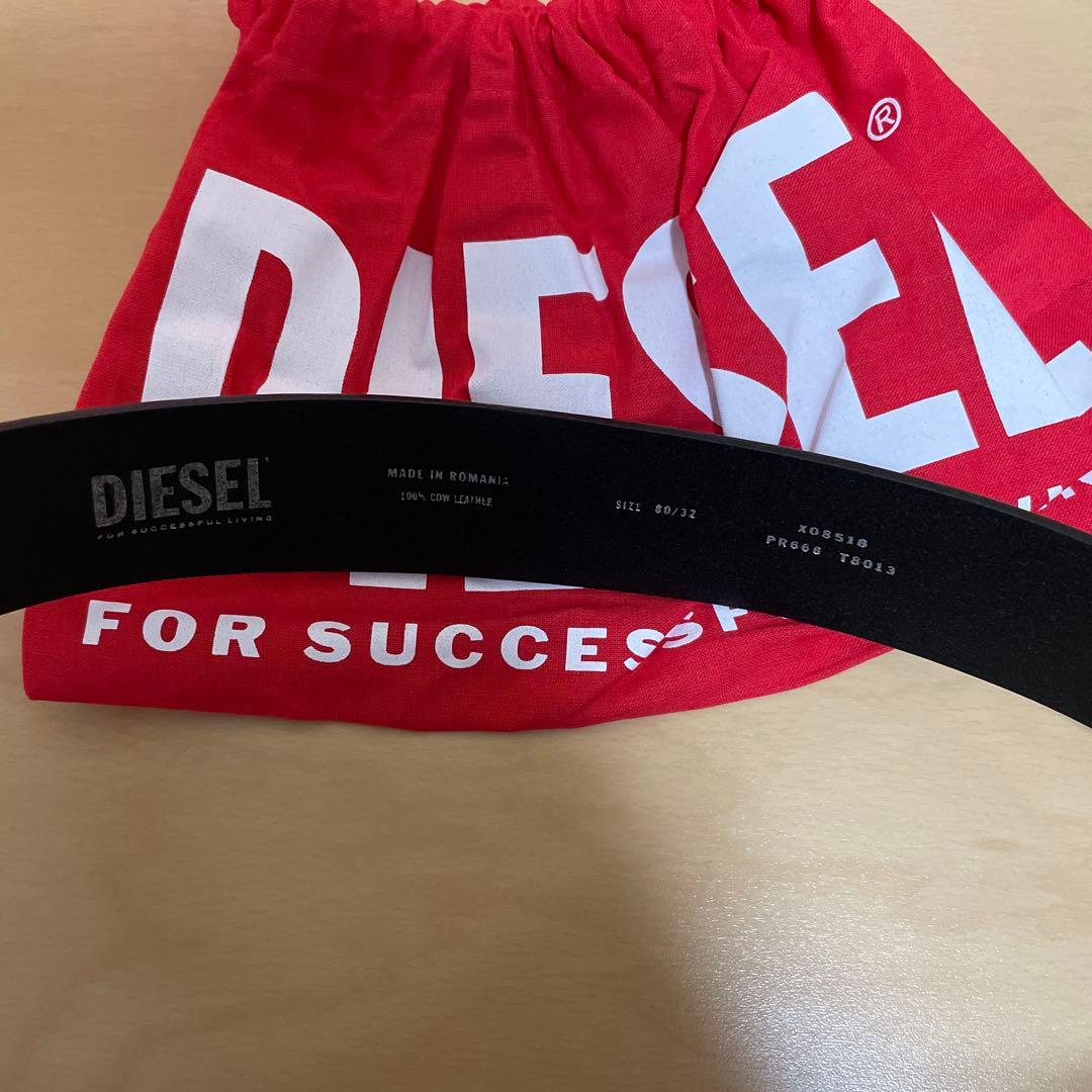 DIESEL ブラック ベルト 80/32 used加工