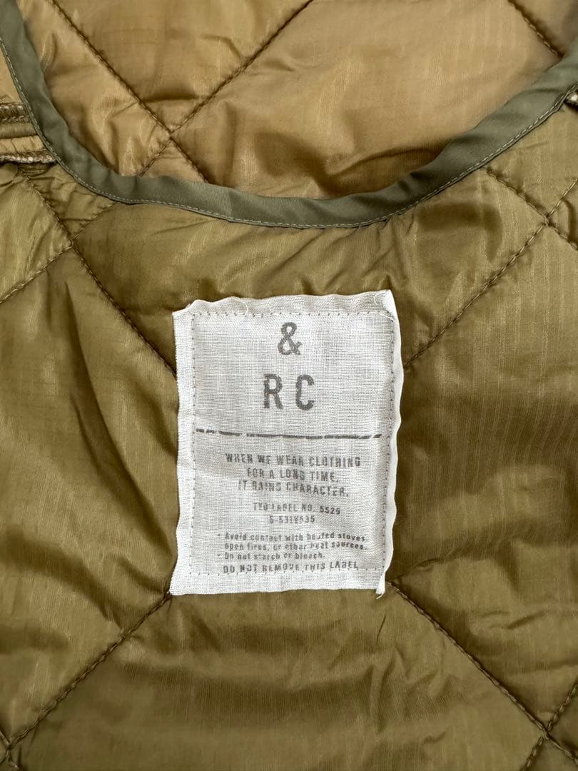 Curensologyカレンソロジー「＆RC」CL-10キルティングロングベスト