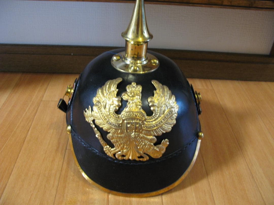 WW1ドイツ帝国軍 ヘルメット ピッケルハウベ 兵・下士官用 レプリカ レザー