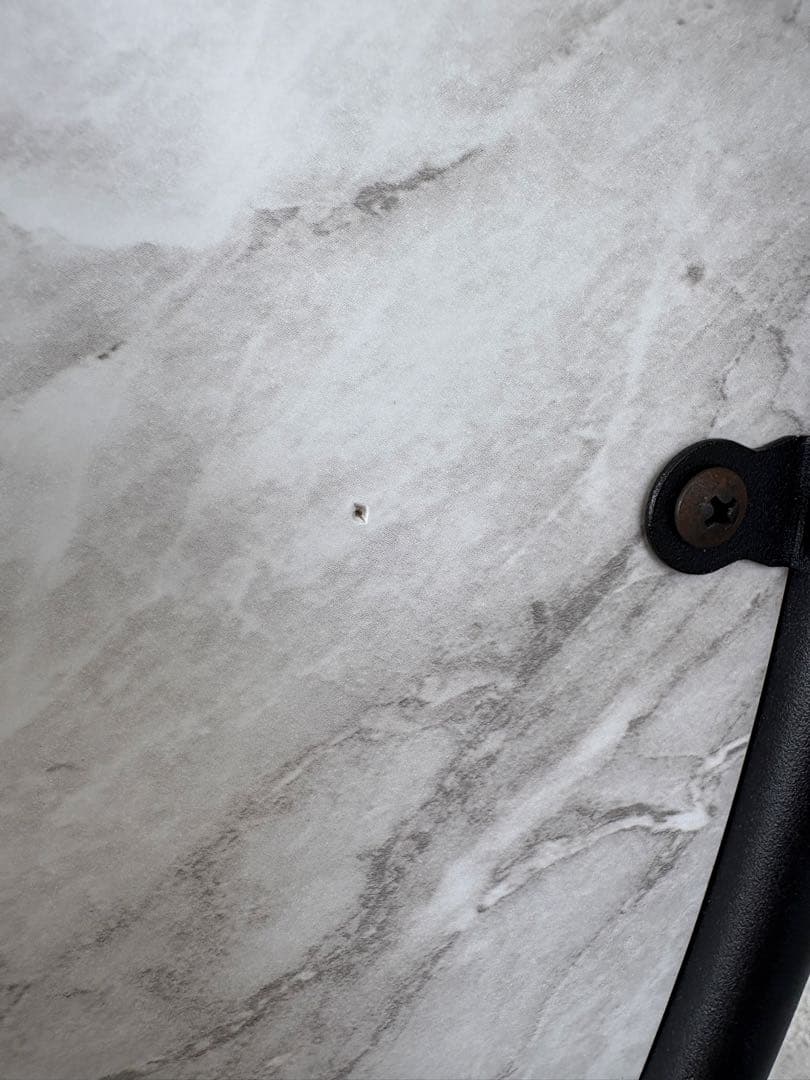 桜屋工業 ローテーブル サイドテーブル 大理石風