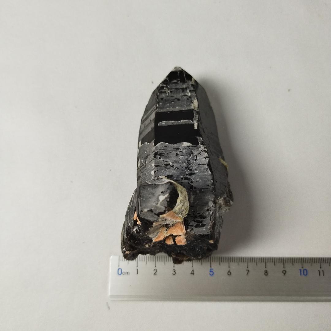 モリオン原石　黒水晶　チベット産　母岩　パワーストーン　天然石　鉱物　295g