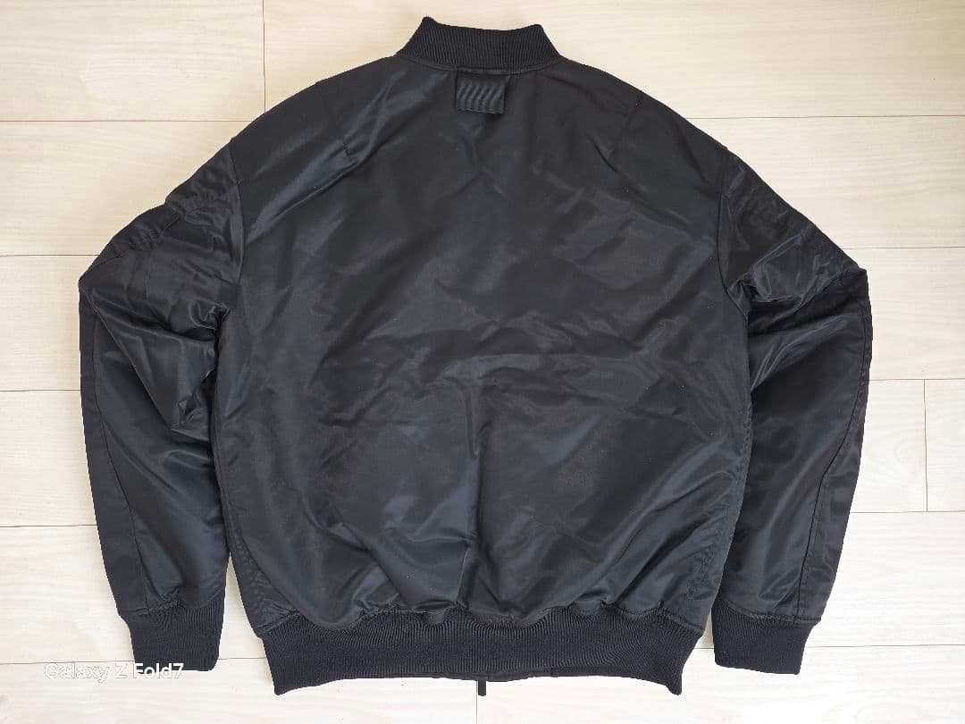 【新品】ユニクロ +J ハイブリッドダウンオーバーサイズMA-1（M・ブラック）