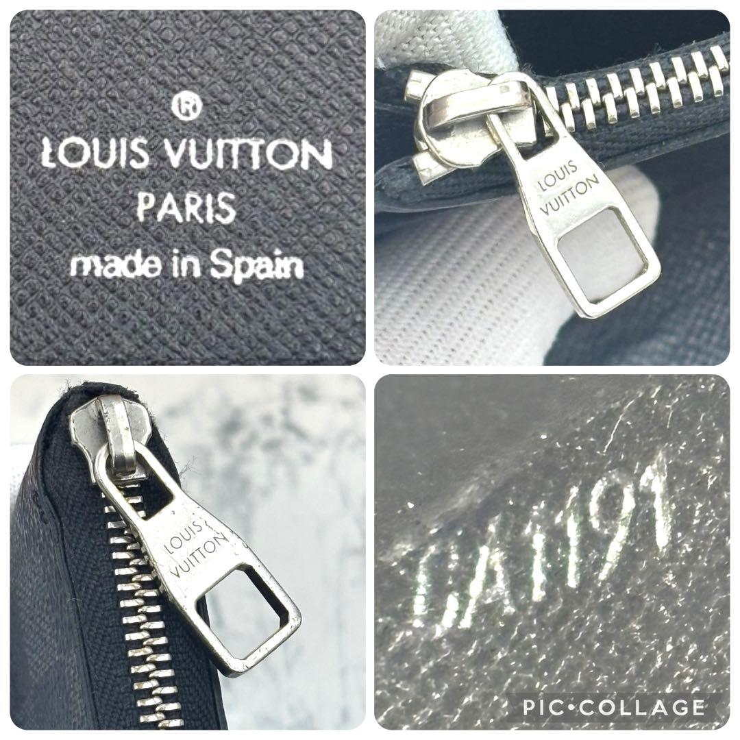 【極美品】 ルイヴィトン ダミエ グラフィット ヴェルティカル 長財布