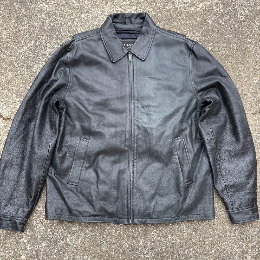 90s WILSONS シングルライダースジャケット　ライナー付き
