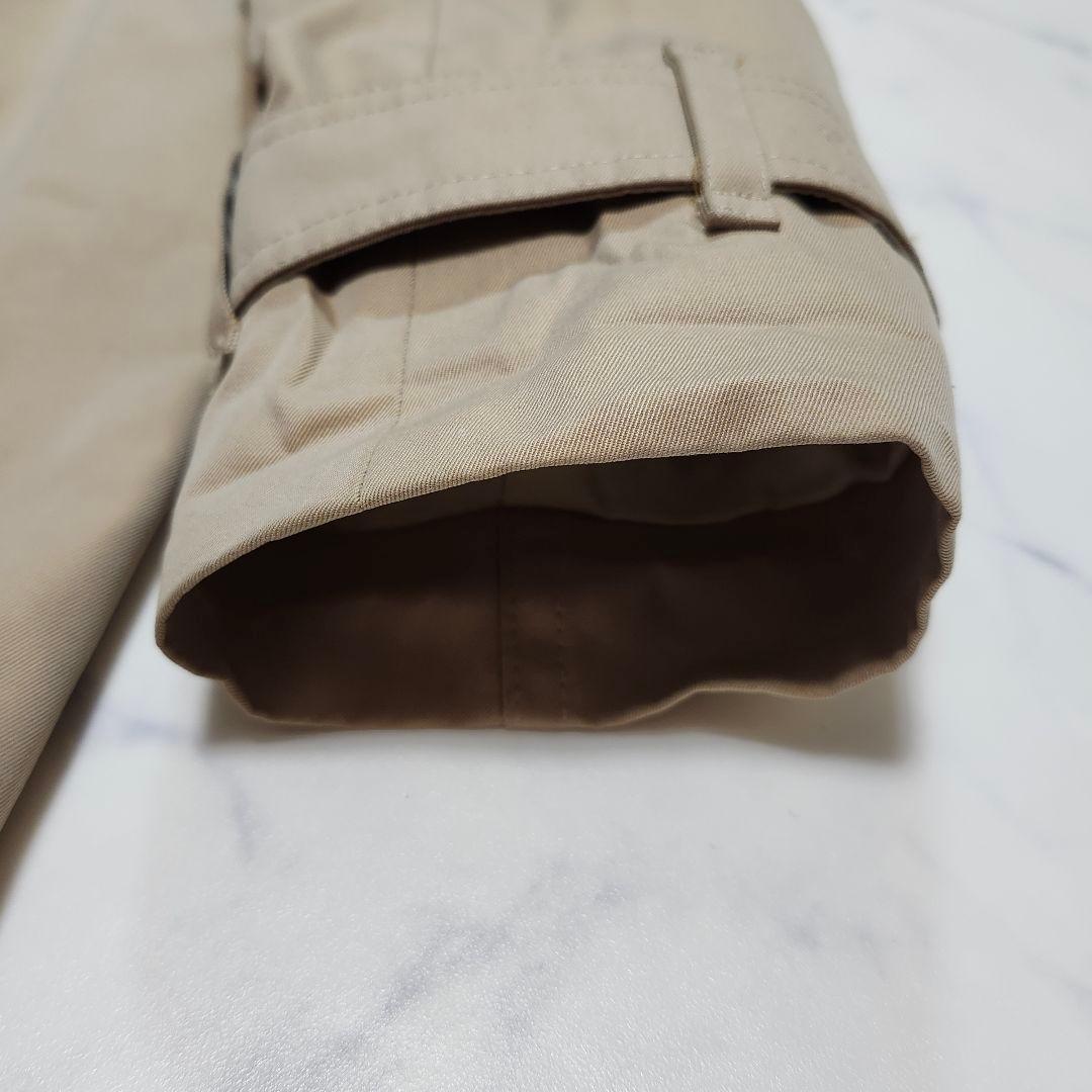 バーバリーロンドン　トレンチコート　シングル　メガチェック　38　ベージュ