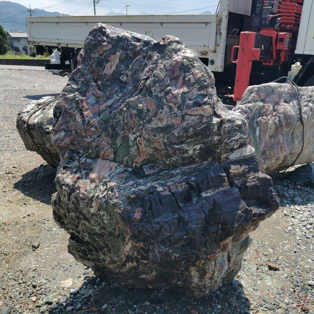 北海道産　三石　262キロ　庭石　鑑賞石 石　庭　坪庭　ガーデニング