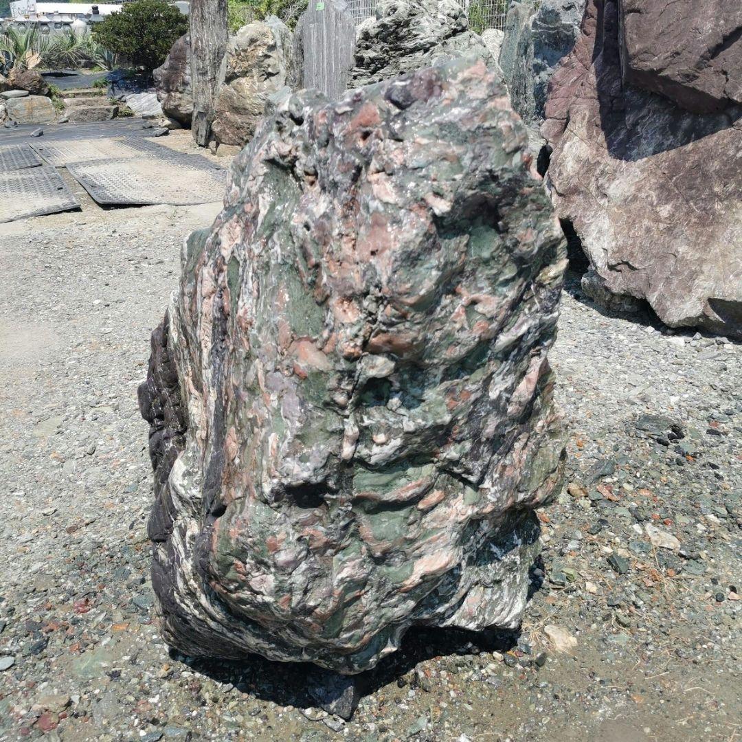 北海道産　三石　262キロ　庭石　鑑賞石 石　庭　坪庭　ガーデニング