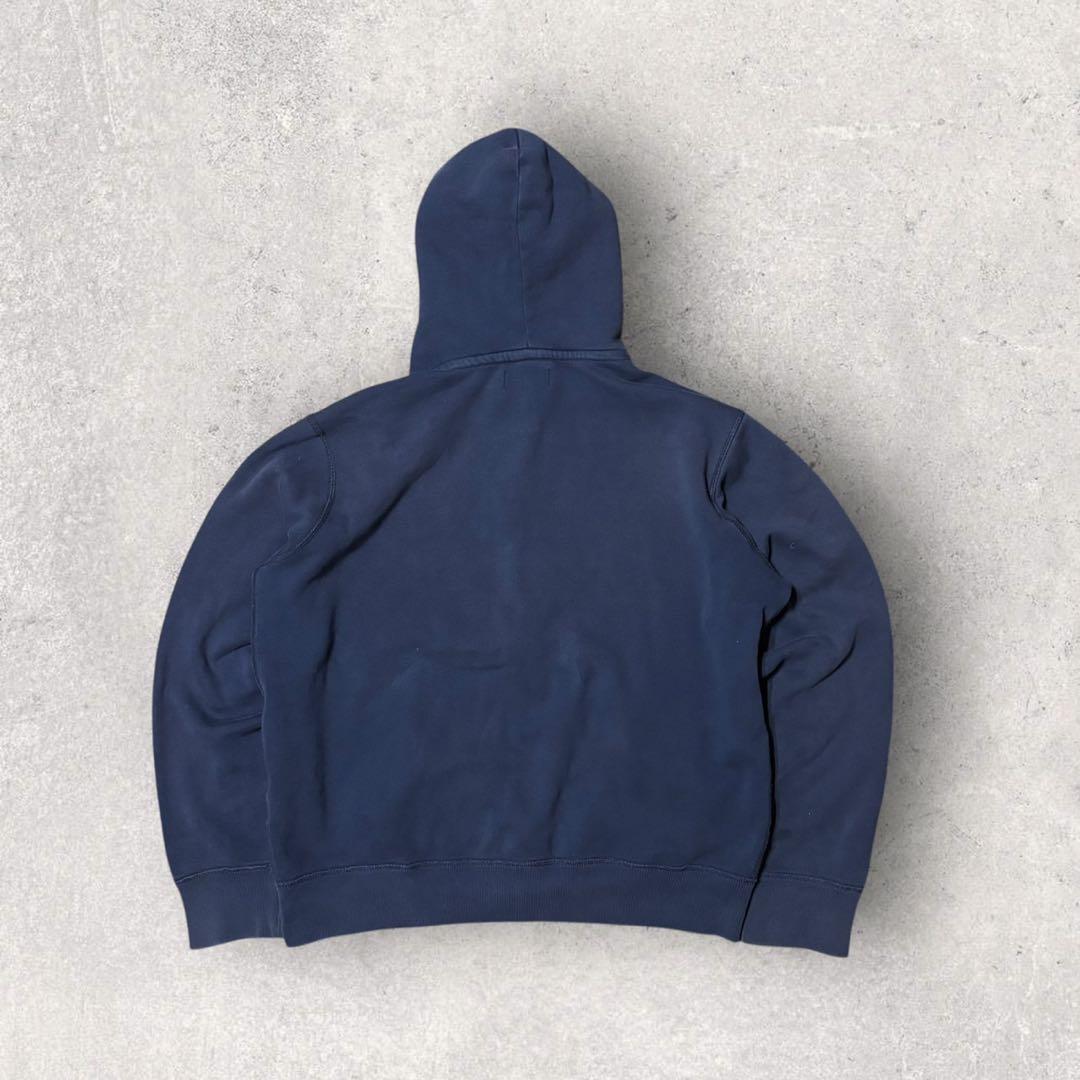 【ポロラルフローレン】ジップパーカー　ネイビー　XL 裏地サーマル　90s p
