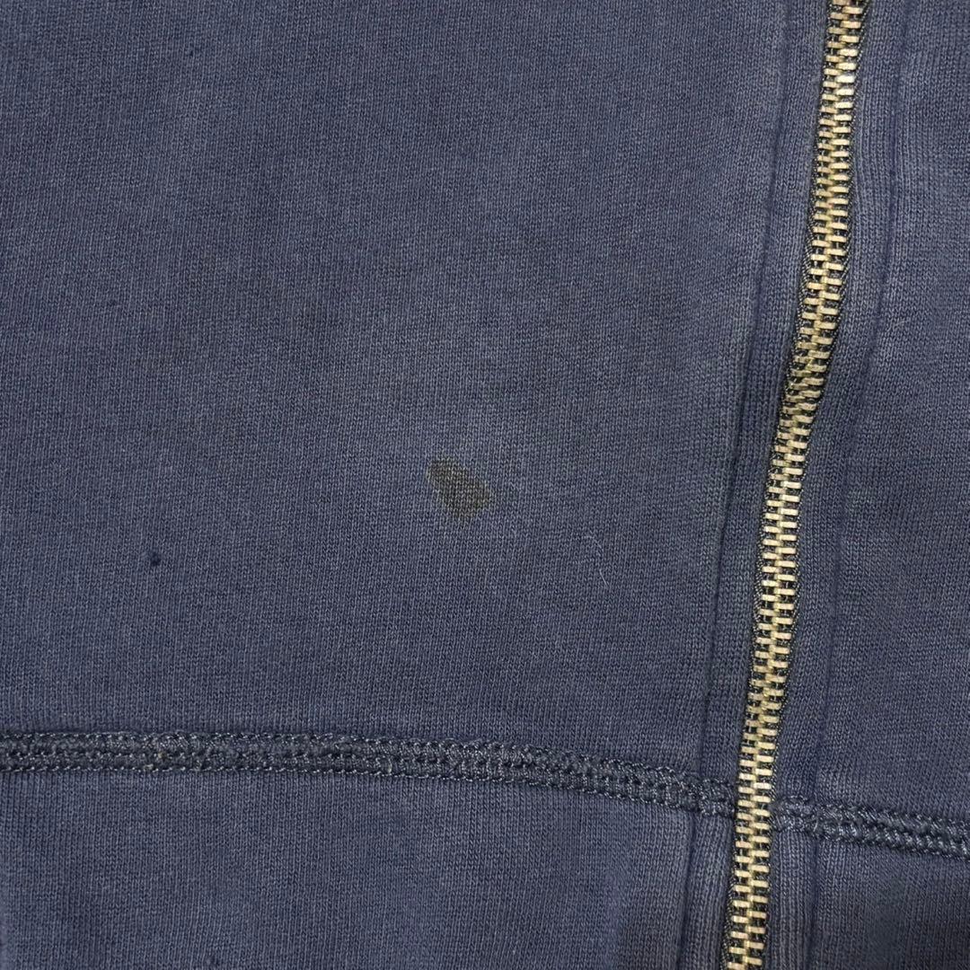 【ポロラルフローレン】ジップパーカー　ネイビー　XL 裏地サーマル　90s p