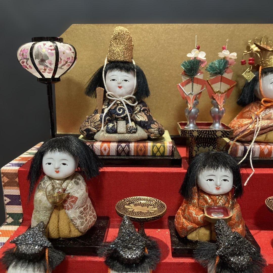 雛人形　木目込み豆雛　アンティーク　オマケ付き