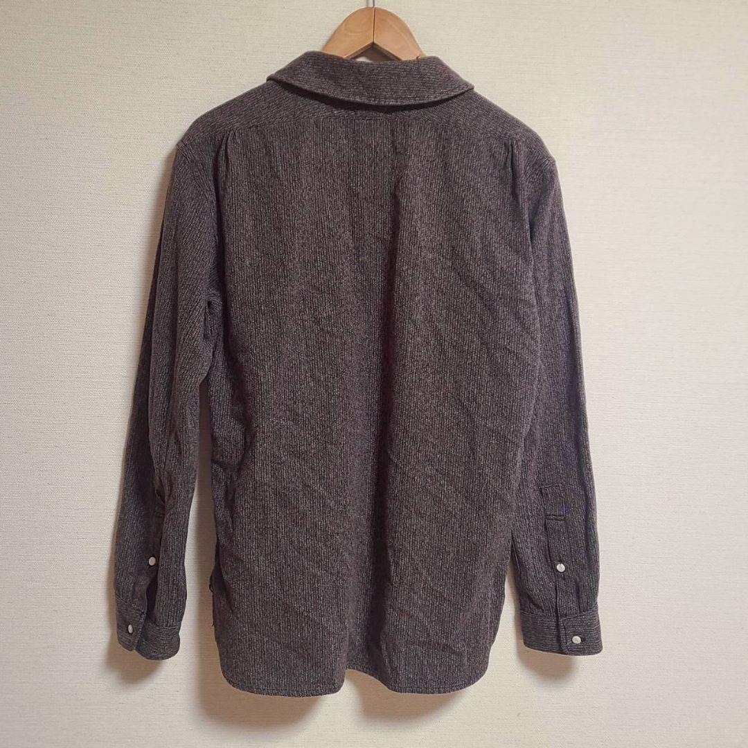 オールドジョー 長袖 シャツ ビーチクロス ゴマ塩 ワークシャツ 38