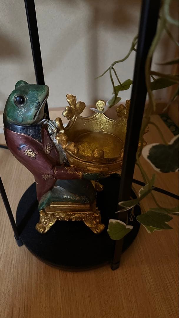 【1点もの】イミテーショングリーン フロアライト オブジェ2点おまけ【引取限定】