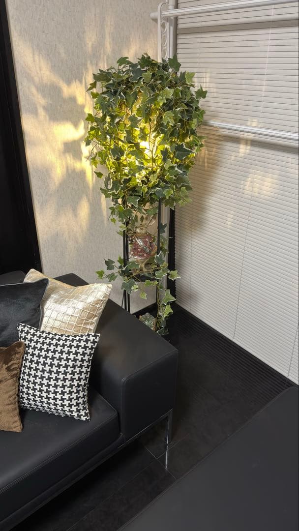 【1点もの】イミテーショングリーン フロアライト オブジェ2点おまけ【引取限定】