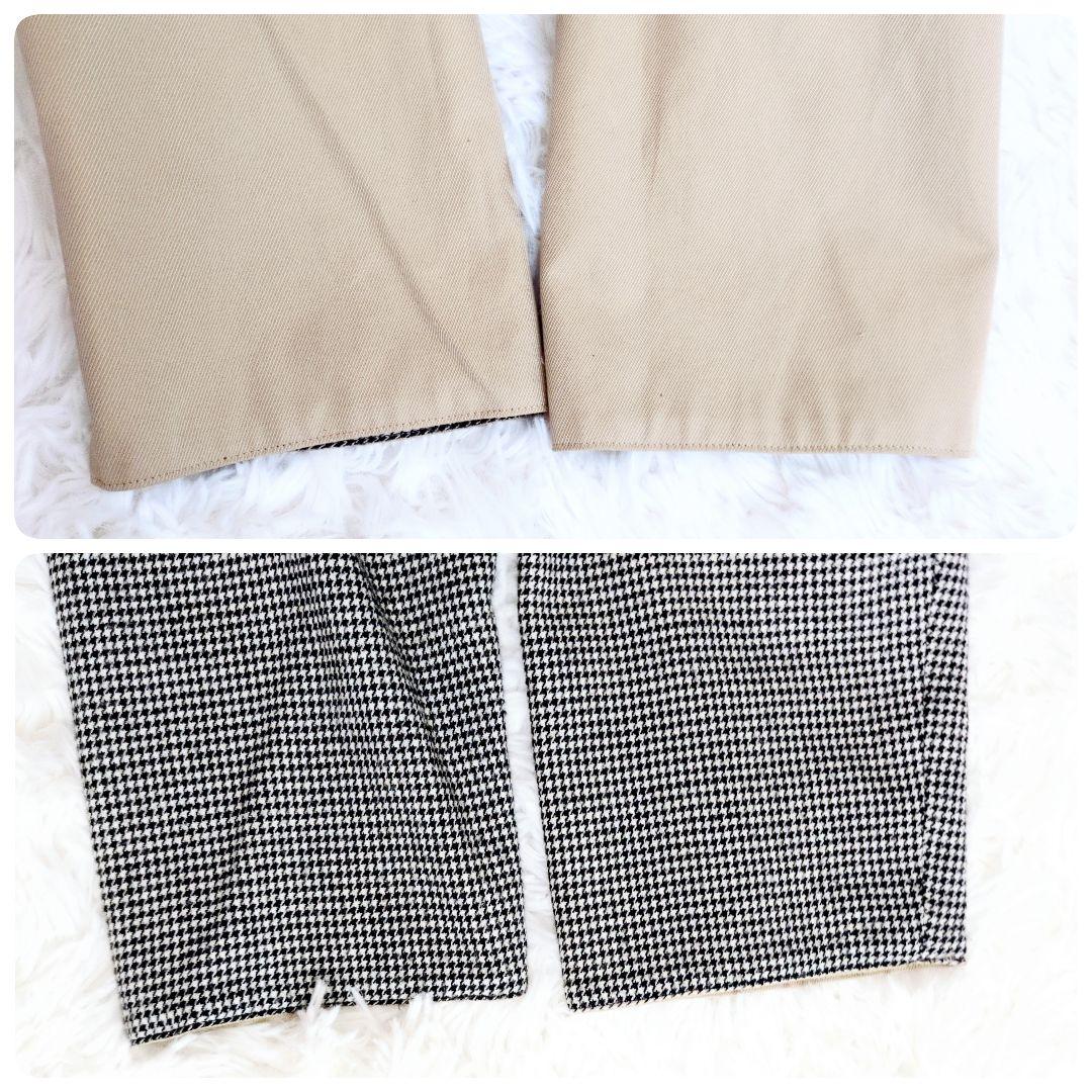 極美品 近年✨ティッカ リバーシブルステンカラー　テントコート ベロア襟 ベルト