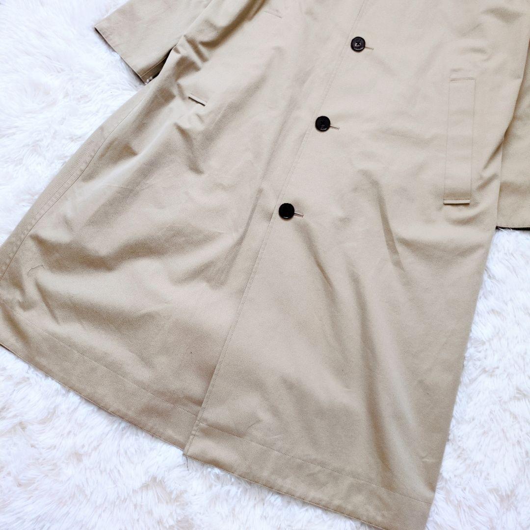 極美品 近年✨ティッカ リバーシブルステンカラー　テントコート ベロア襟 ベルト