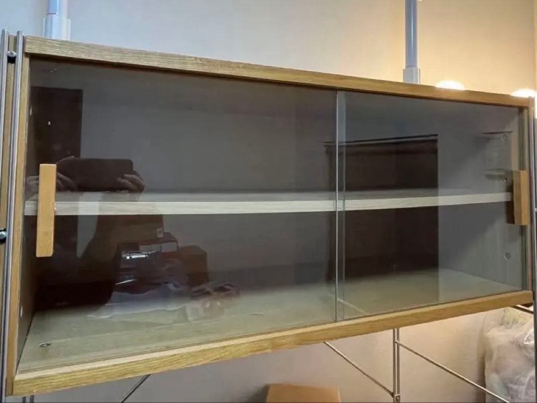 無印　ユニットシェルフ用　引き戸　旧型