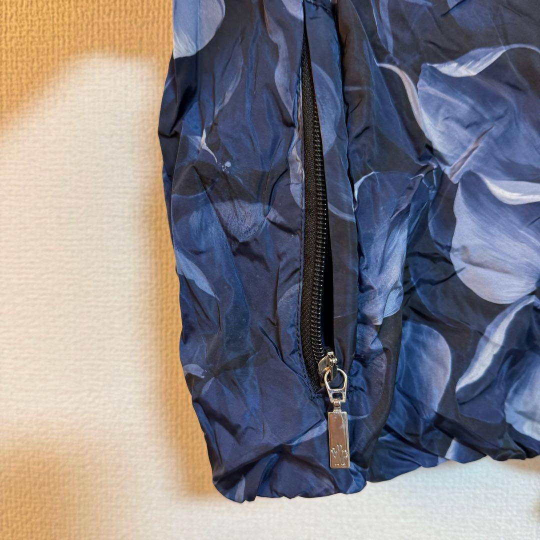 【美品】MONCLER 花柄ジャケット ネイビー 0 スプリングコート