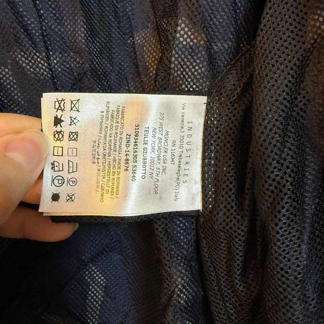 【美品】MONCLER 花柄ジャケット ネイビー 0 スプリングコート