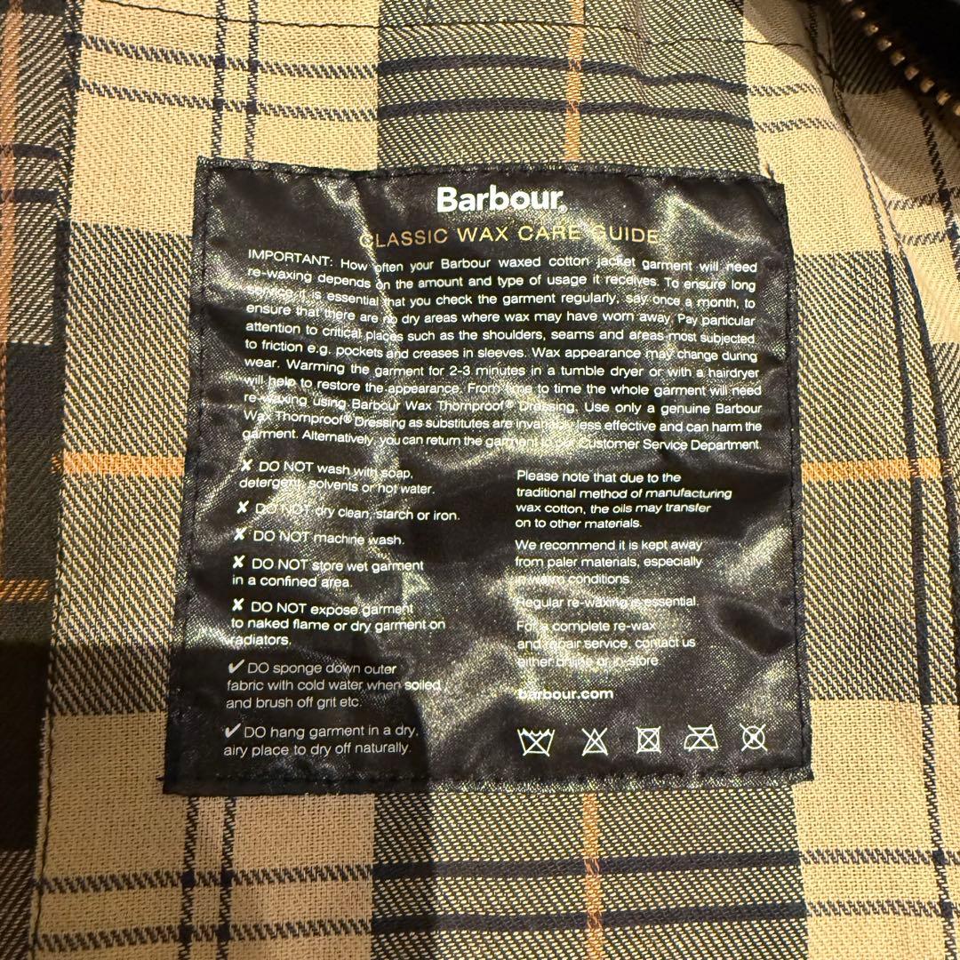【タグ付】Barbour OS Bedale ワックスコットン 38 SAGE