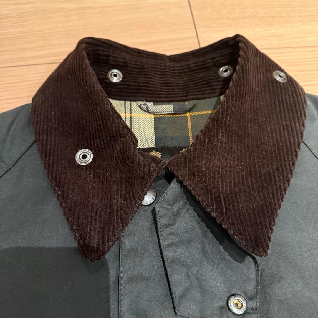 【タグ付】Barbour OS Bedale ワックスコットン 38 SAGE
