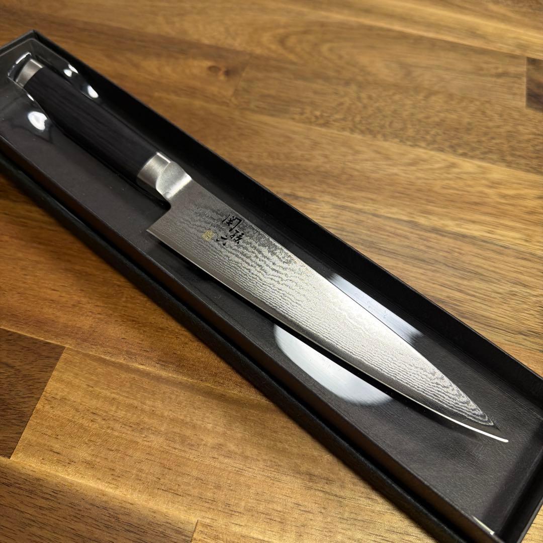 【新品】関孫六 ダマスカス ペティーナイフ 150mm 貝印