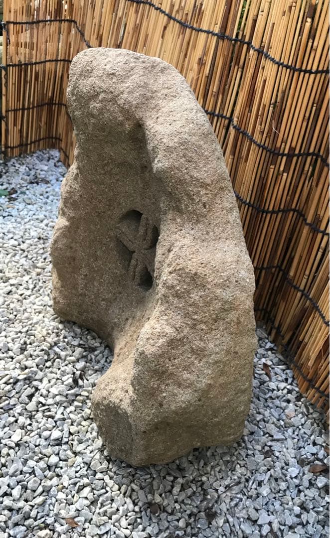 【天然石・自然型石灯篭・置灯篭】庭石オブジェ箱庭飾り石日本庭園テラス造園天然石