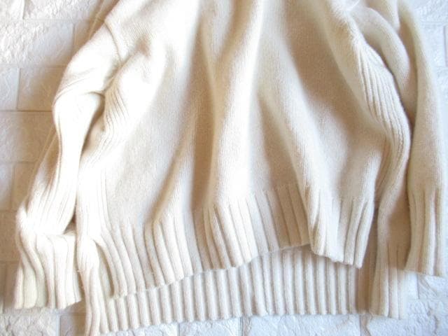 トゥモローランド マカフィー 上質 カシミヤ ウール ハイネック ニット 白