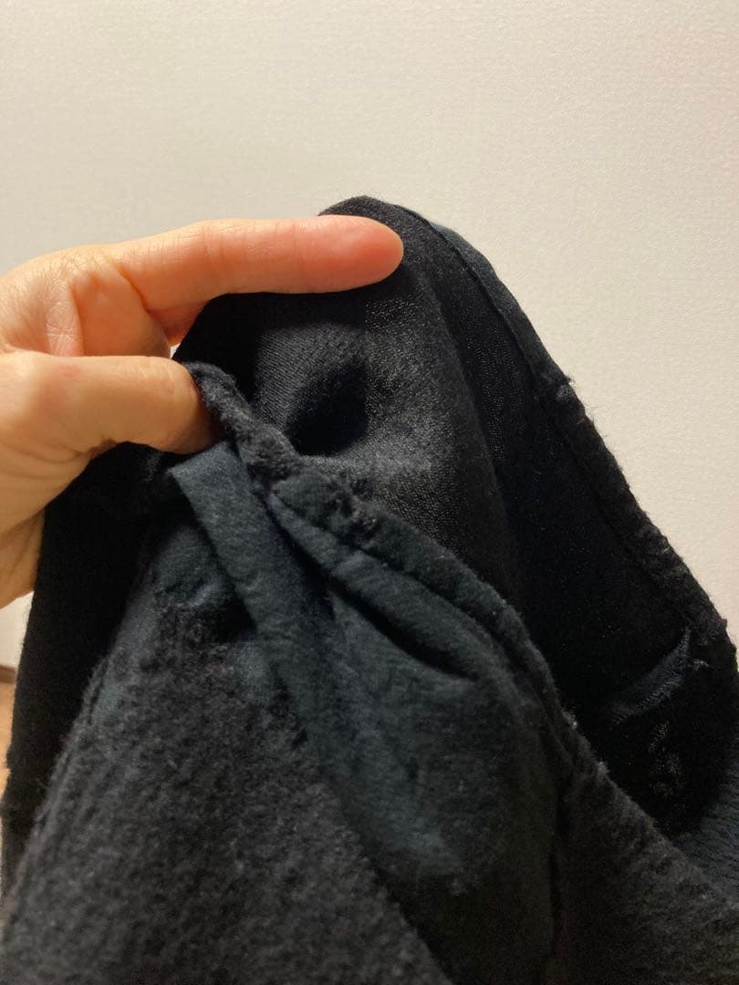 ジウ 慈雨 センソユニコ ウール ワンピース チュニック ブラック　変形