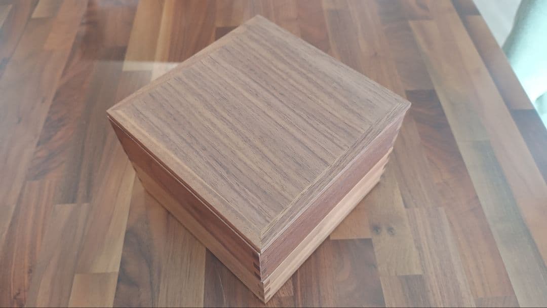 松屋漆器店 重箱 ウォールナット 6寸2段 仕切付き