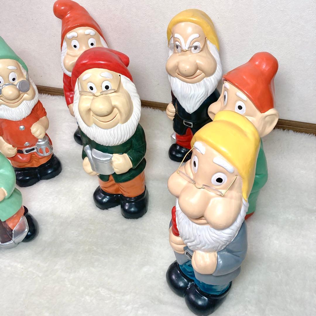 【高さ45cm✨】イルミ 七人の小人 オブジェ 陶器製 置物 7体セット 7人