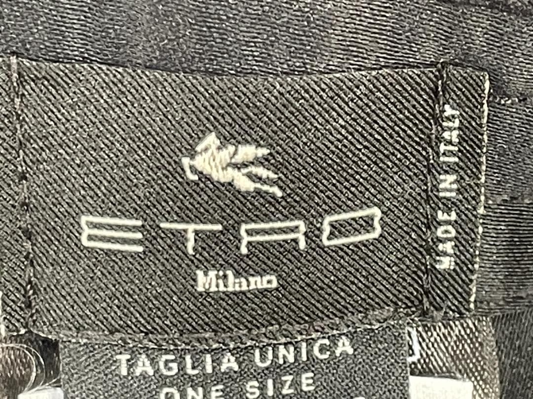 【新品】ETRO エトロ 帽子 ベースボールキャップ 黒 フリーサイズ 男女