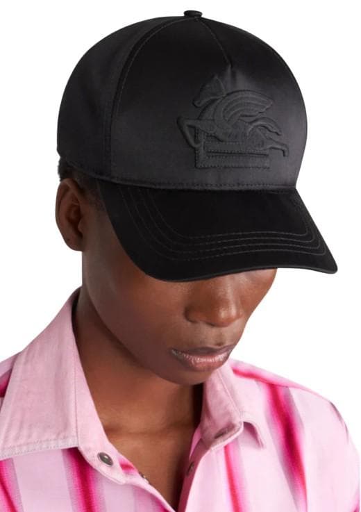 【新品】ETRO エトロ 帽子 ベースボールキャップ 黒 フリーサイズ 男女